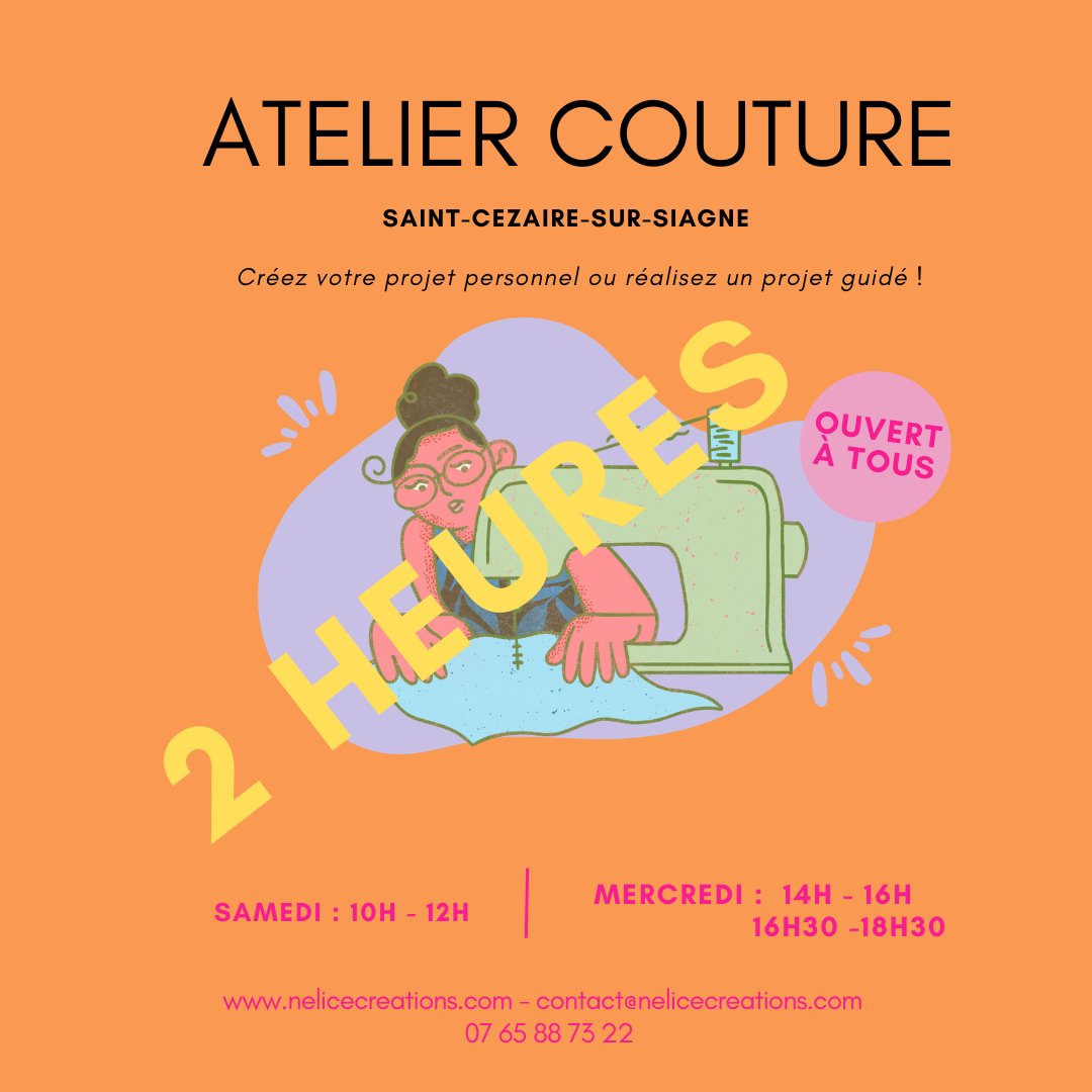 Cours de couture 2h