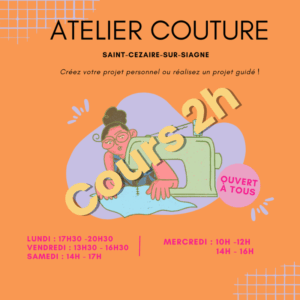 Cours de couture 2h