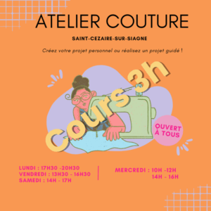 Cours de couture 3h