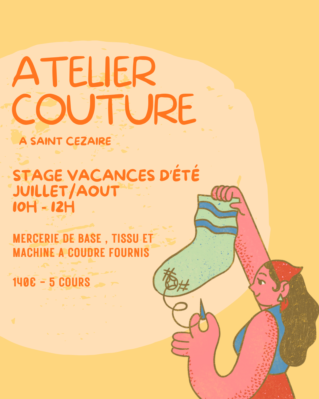 Atelier ÉTÉ JUILLET / AOUT 2026 - 5 cours